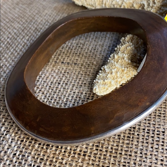 Silpada Wavy Rosewood Sterling Silver Bangle Bracelet B1662  Retired Silpada Rosewood/Sterling Bangle Bracelet